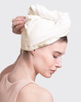 Quick Dry Hair Towel - Ivory