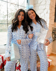 Blue Christmas Pajama Set