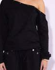 Rebel Heart One-Shoulder Top