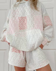 Quilted Pastel Hoodie