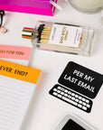 Bad Bitch Energy - Glass Bottle Matches, Black, Funny Gift