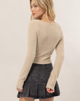 Kara Fuzzy Knit Top