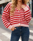 Bea Striped Cardigan