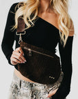Suede Westlyn Woven Bum Bag