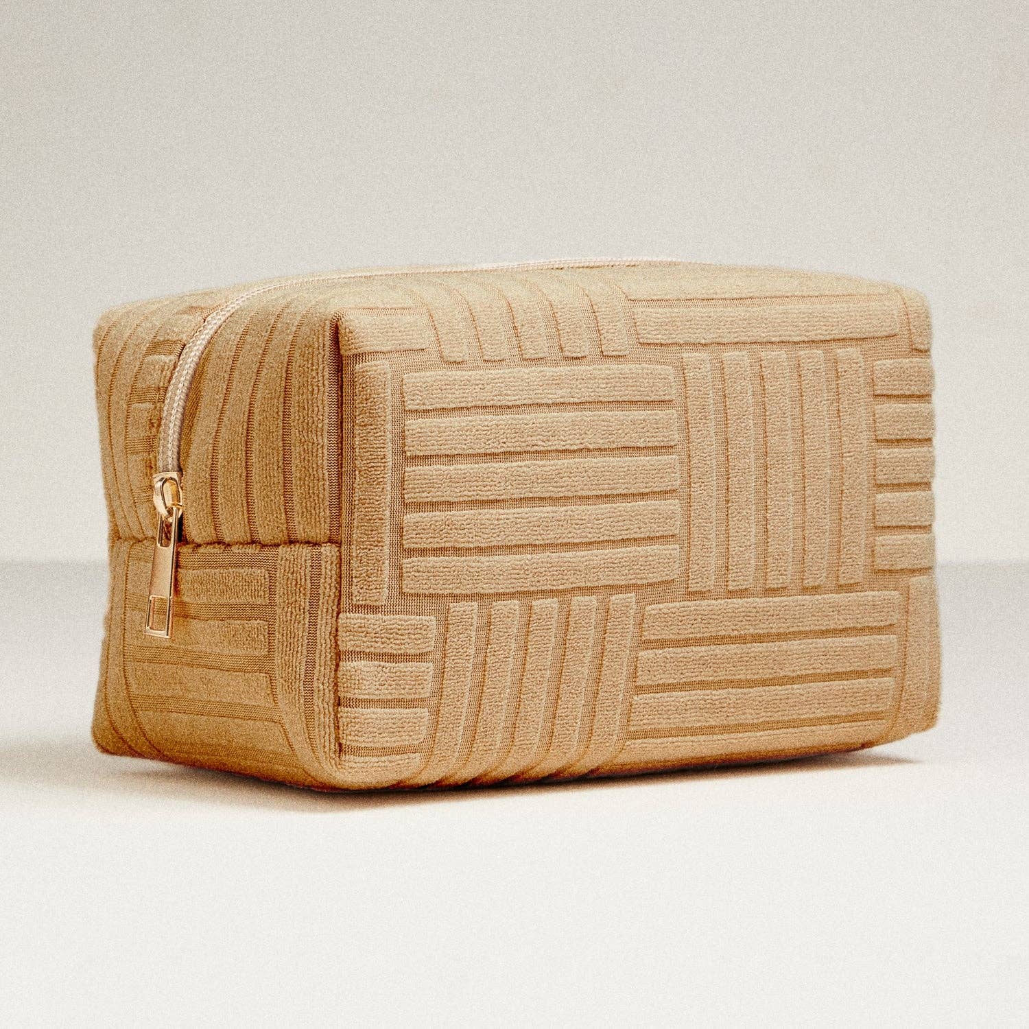 Luxe Terry fabric Makeup Bag -Medium