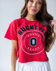 Ohio State Sayler Star Heavyweight Crop Tee