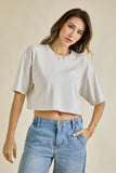 Cece Cropped Tee (multiple colors)