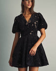 Viola Flocked Dress