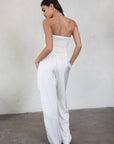 Julyana Stretch Satin Pants Set