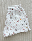 A Cottage Christmas Icons Quilted Shorts