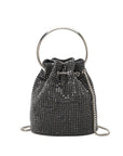Kasee Small Crystal Top Handle Bag in Black