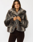 Charlie Ombre Faux Fur Jacket