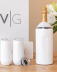 Champagne Gift Sets with Glass Lined Flutes