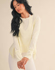 Candace Slub Long Sleeve Layering Top