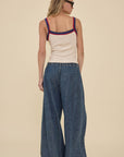 Mary Wide Leg Denim Pants