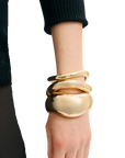 Editorial Hinge Bracelets 14K Gold PVD- Recycled