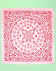 PAISLEY PINK SILKY FEEL BANDANA SCARF - sanitystyle