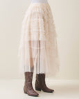 Solei Tiered Ruffle Tulle Skirt
