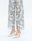 Hannah high rise wide leg jeans with lace spliced