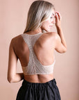 Lace Racerback Bralette - With Removable Bra Pad