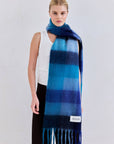The Reykjavik Scarf Blue Check
