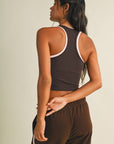 Double Layered Racerback Tank Top