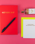 Hot Girl Shit - Glass Bottle Safety Matches - Red