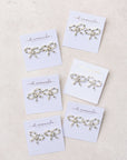 Sparkling Diamond Mini Statement Bow Earrings