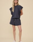 Poppy Eyelet Drawstring Shorts