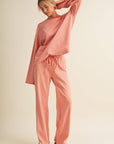 Striped Cotton Knit Oversized Top