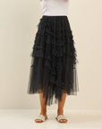 Solei Tiered Ruffle Tulle Skirt