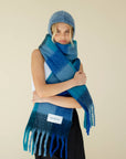 The Reykjavik Scarf Blue Check