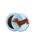 Hand-painted Dachshund Compact Mirror | Eco-Friendly