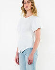 Polly Puff Sleeve Twist Front Top