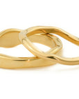 Waves Gold Ring Set