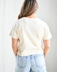 Ohio State Manhattan Stitch Heavyweight Crop Tee