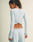 Long Sleeve Crossover Top