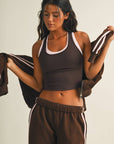 Double Layered Racerback Tank Top