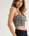 Monica Tweed Corset Top