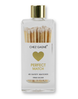 Perfect Match - Wedding/Bridal Glass Bottle Safety Matches - White