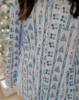 Blue Christmas Pajama Set