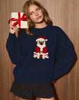 Santa Pug Knit Sweater
