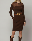 Stitched Clean Napa Leather Belt with Asymmetrical Buckle