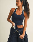 Double Layered Racerback Tank Top