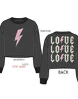 Acid Wash Love Sweatshirt