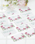 50 Piece Pink Tulips Mini Note Cards