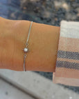Silver Opal Star Slider Bracelet