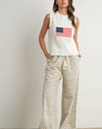 Finias Flag Print Sweater