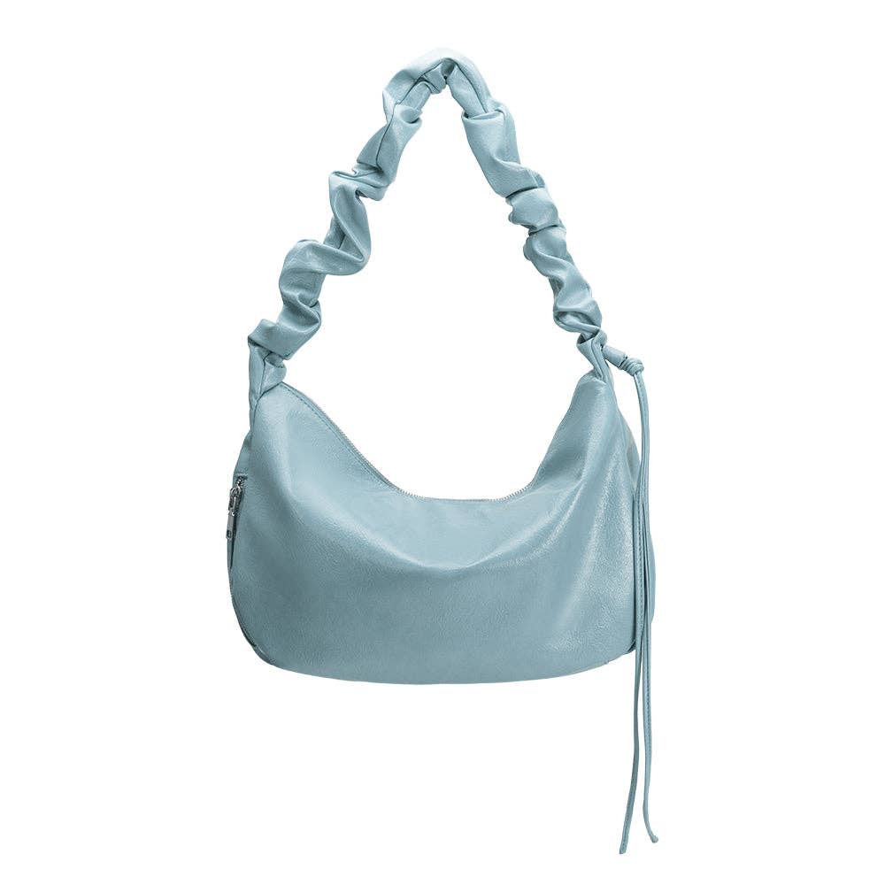 Reign Blue Recycled Vegan Shoulder Bag