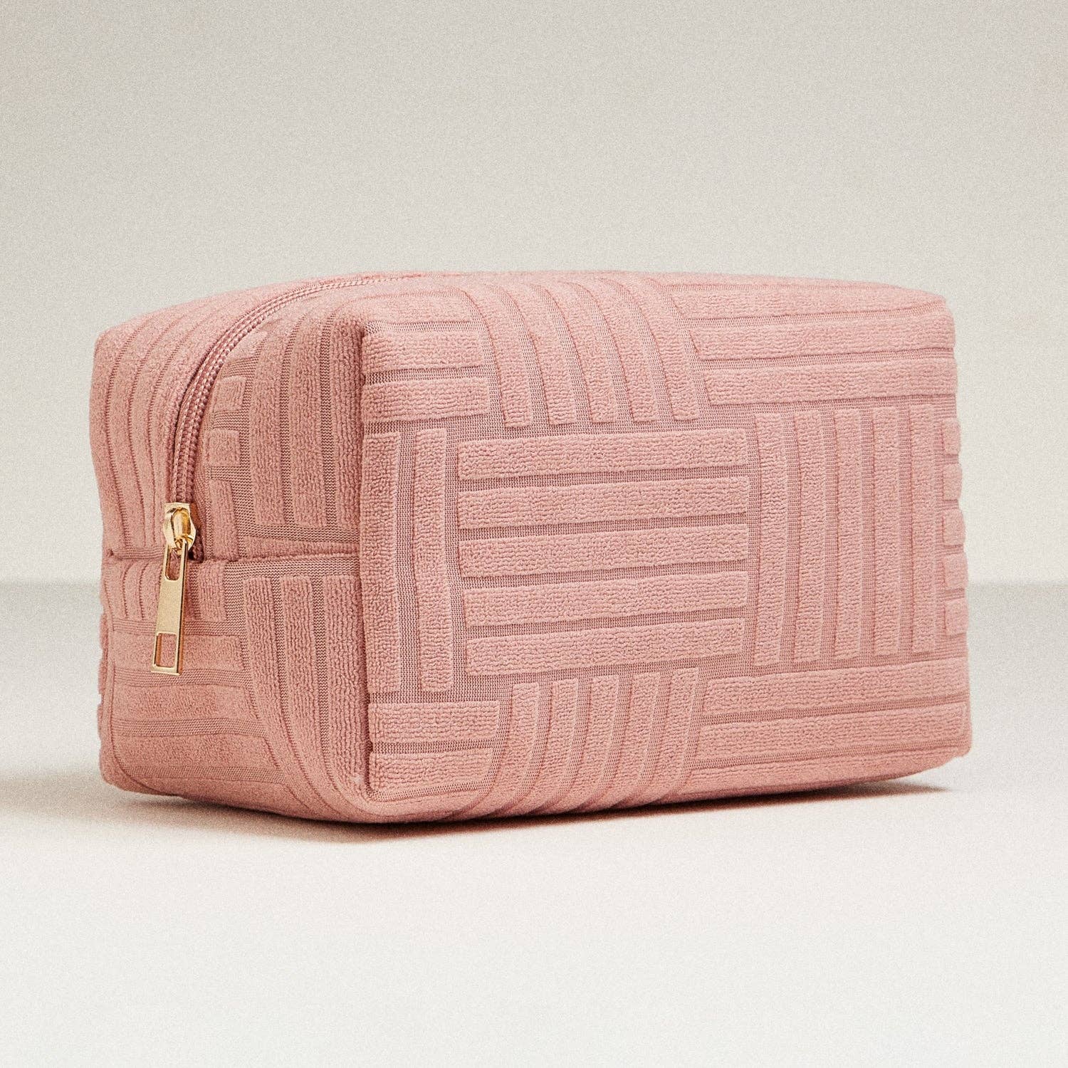 Luxe Terry fabric Makeup Bag -Medium